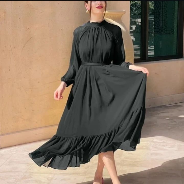 Women Dress Unique design Chiffon Maxi