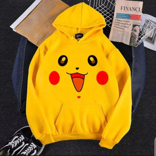 Women Winter Stylish Printed pikachu hoodie